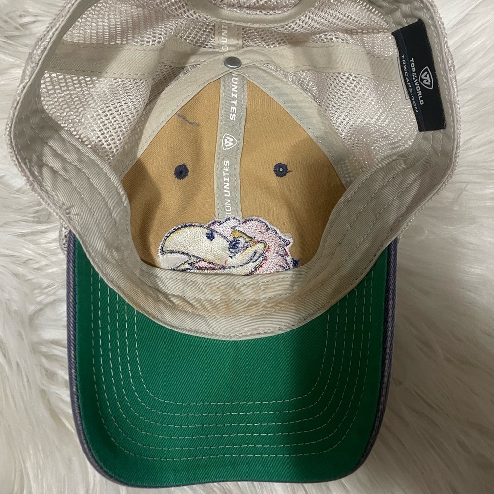 NCAA Mesh MVP Adjustable Hat, Adult One Size Fits All Kansas Jayhawks - Picture 3 of 5